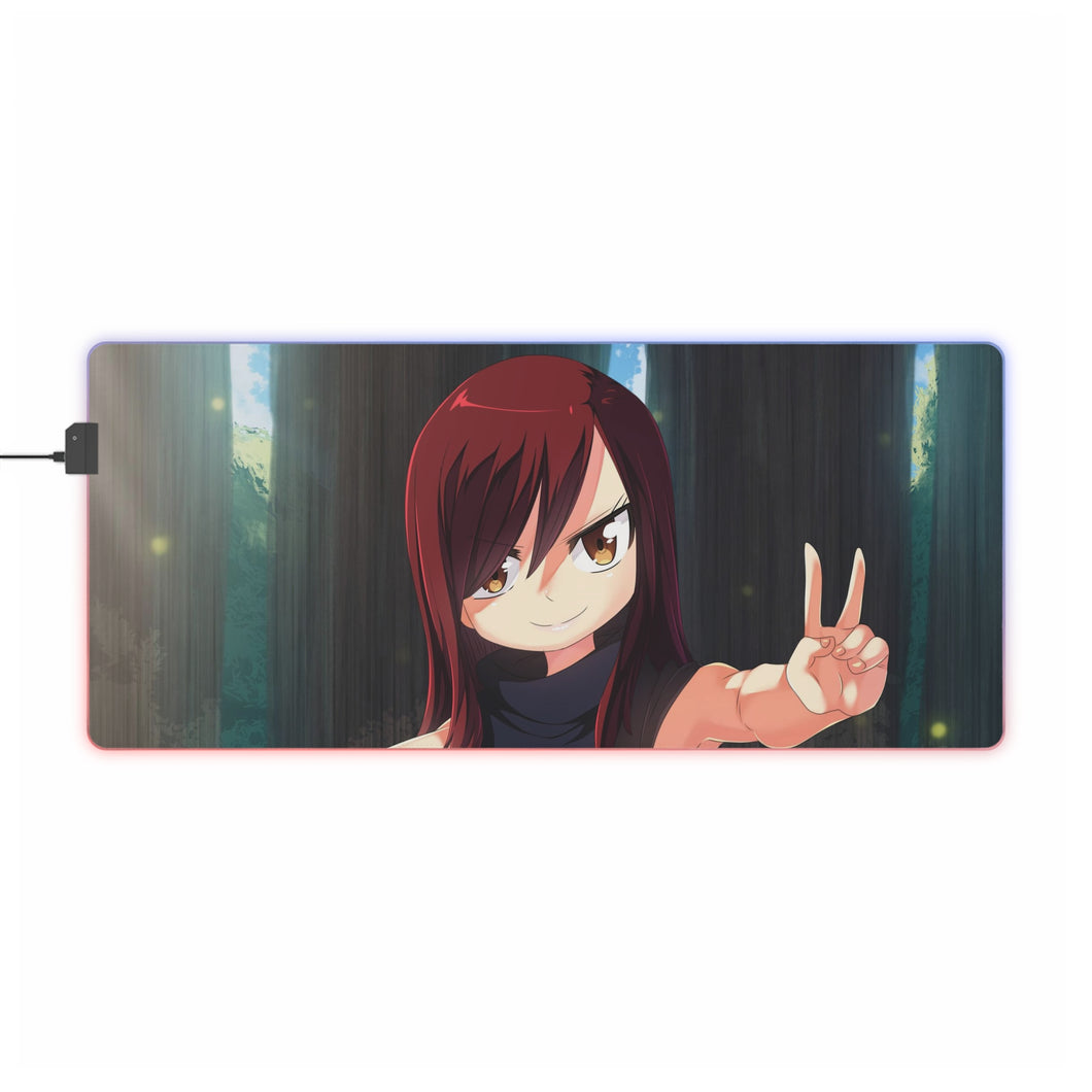 Tapis de souris LED RGB Anime Fairy Tail (tapis de bureau)