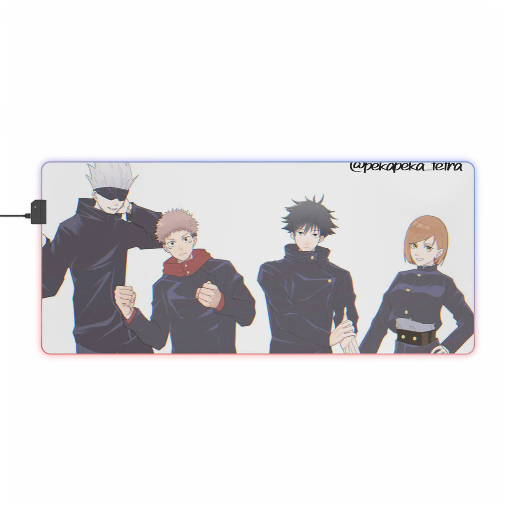 Tapis de souris LED RVB Jujutsu Kaisen (tapis de bureau)