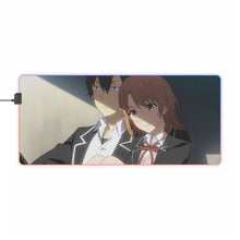 Charger l&#39;image dans la galerie, Tapis de souris LED RVB My Teen Romantic Comedy SNAFU Hachiman Hikigaya (tapis de bureau)
