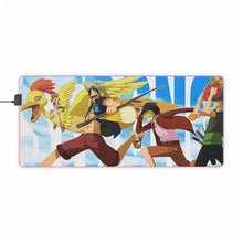 Charger l&#39;image dans la galerie, Tapis de souris LED RVB One Piece Monkey D. Luffy, Roronoa Zoro, Sanji, Nico Robin, Nami (tapis de bureau)
