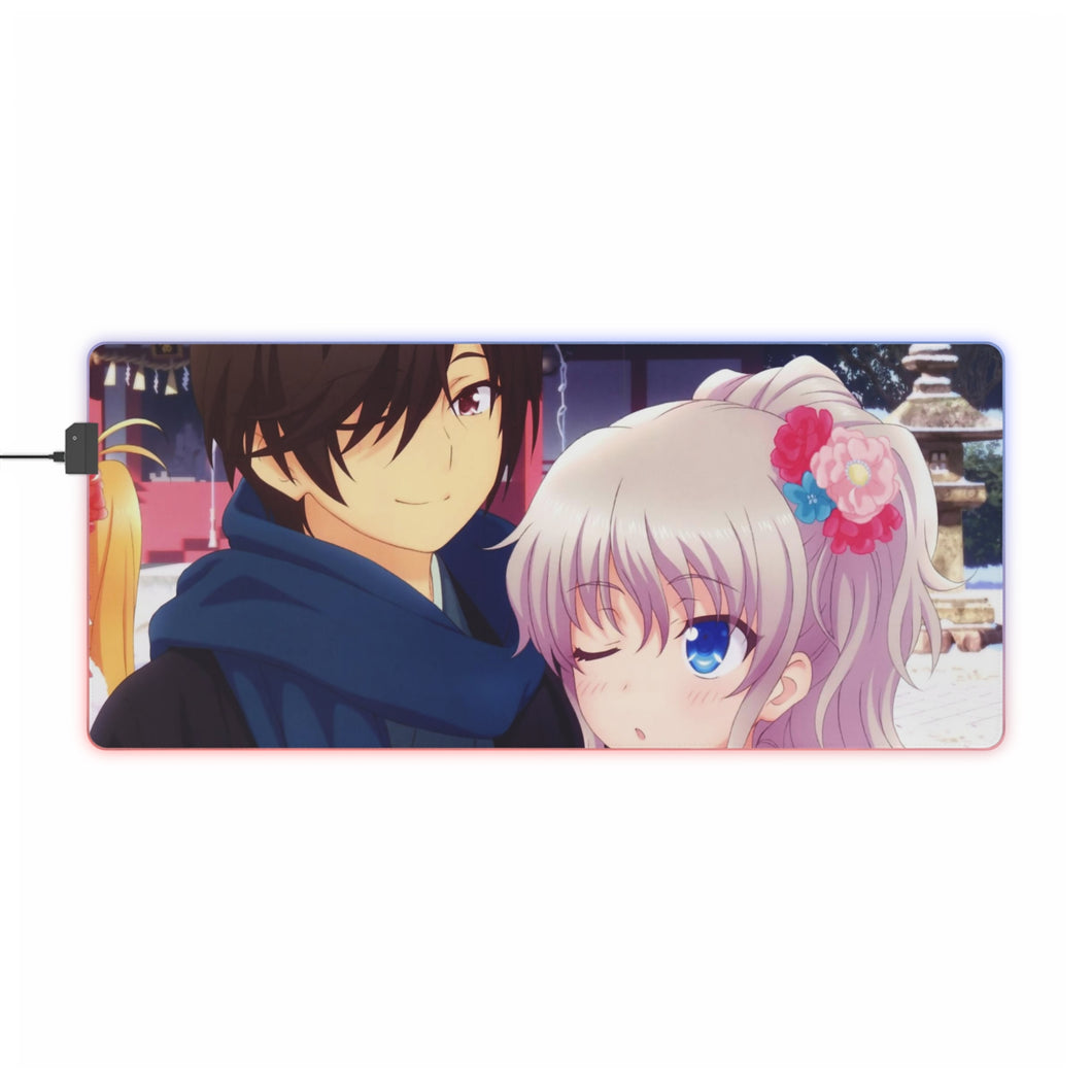 Tapis de souris LED RVB Charlotte Nao Tomori (tapis de bureau)