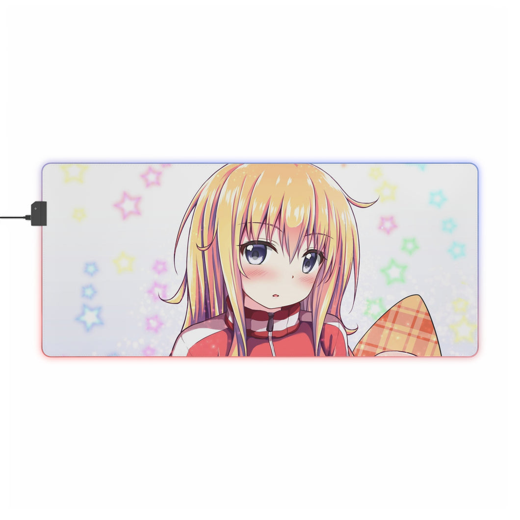 Alfombrilla de ratón con LED RGB blanca Gabriel DropOut Gabriel Tenma (alfombrilla de escritorio)