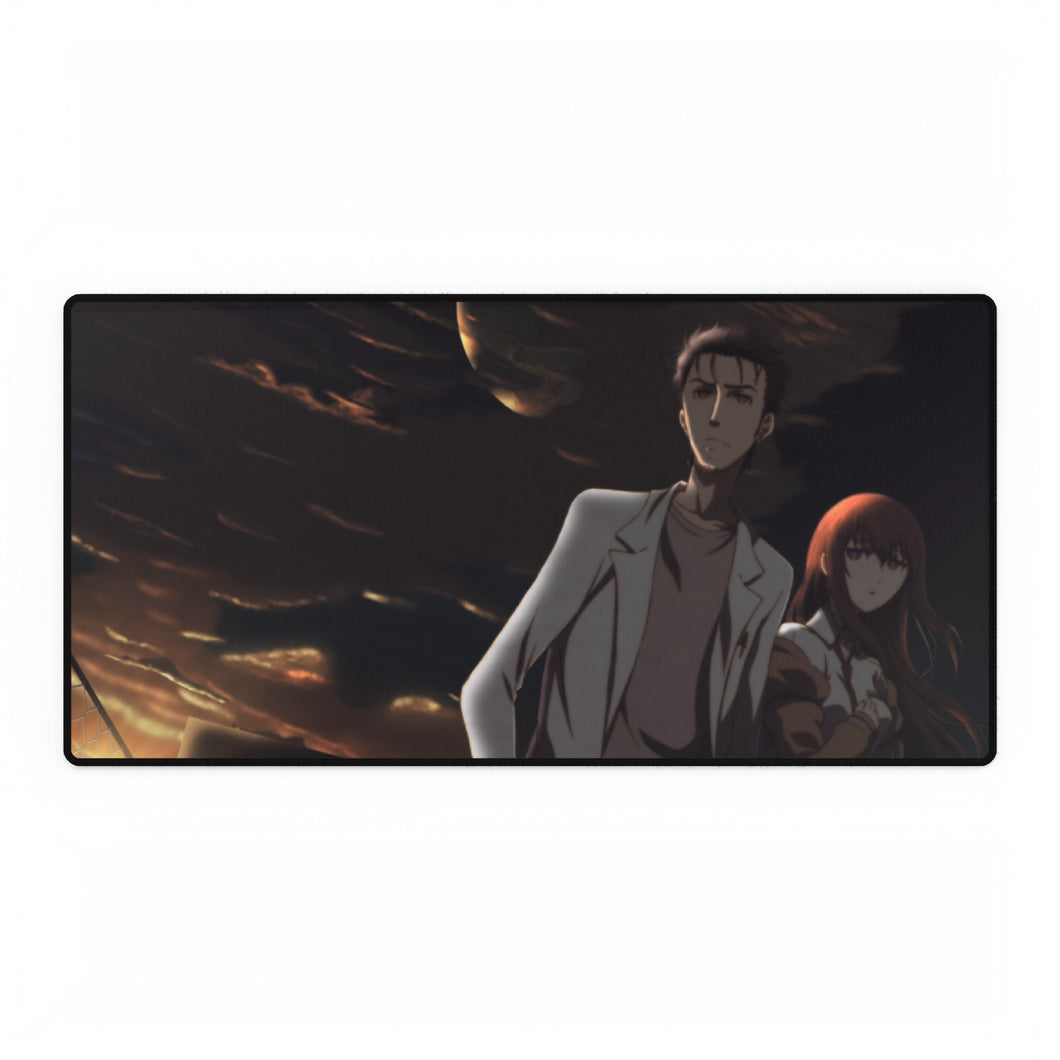 Alfombrilla de ratón Makise Kurisu y Rintaro Okabe (alfombra de escritorio)