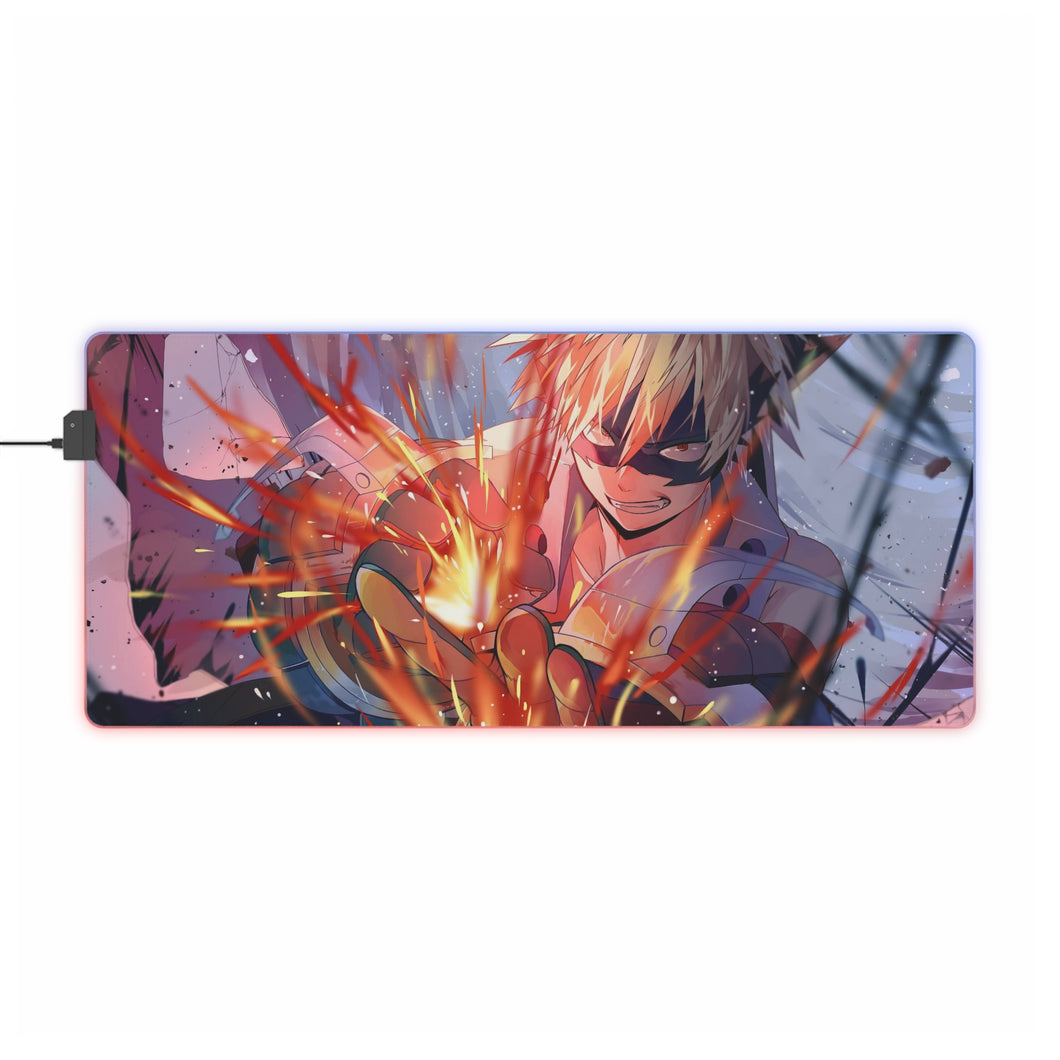 My Hero Academia Katsuki Bakugou RGB LED Mouse Pad (Desk Mat)