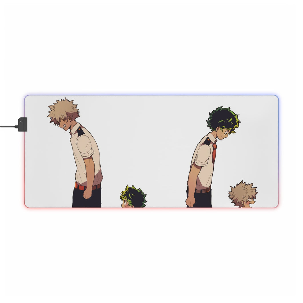 My Hero Academia Izuku Midoriya, Katsuki Bakugou RGB LED Mouse Pad (Desk Mat)