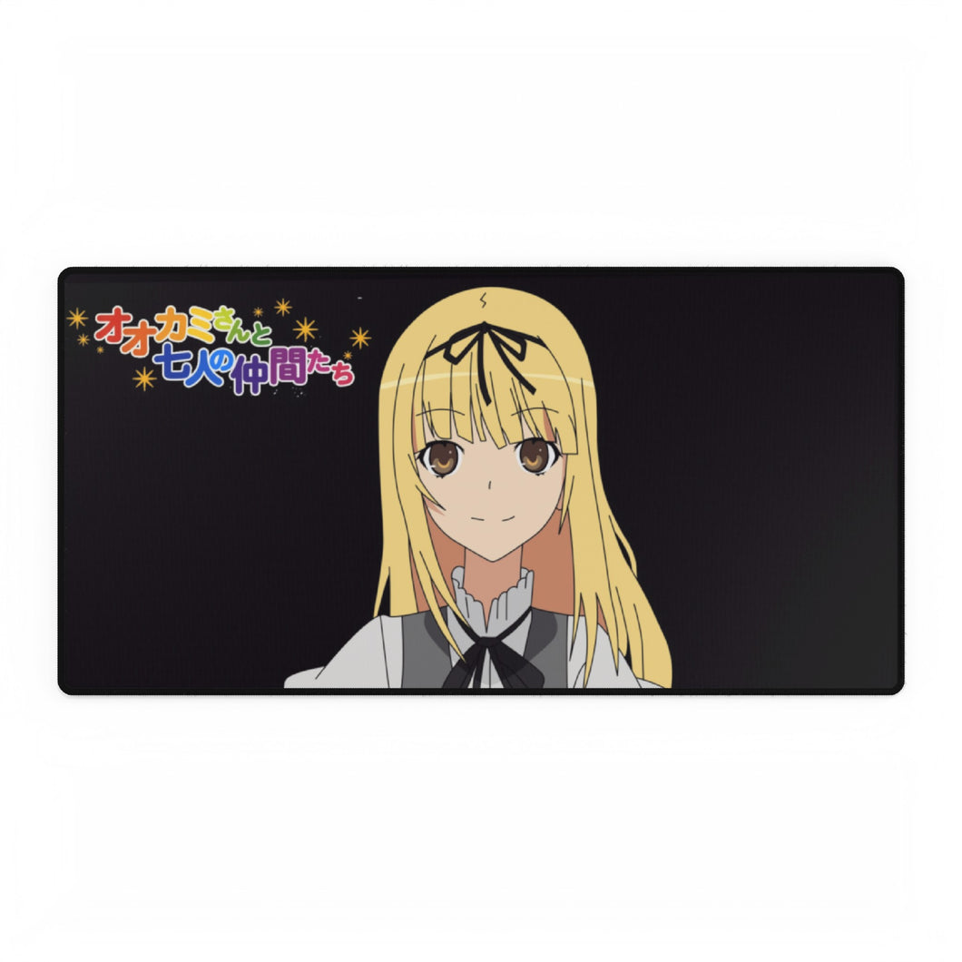 Anime Ookami-san to Shichinin no Nakama-tachi Mouse Pad (Desk Mat)