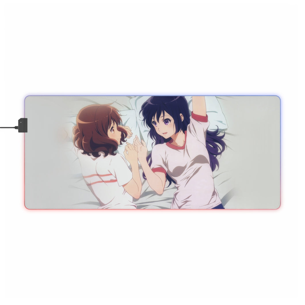 Sound! Euphonium Kumiko Oumae, Reina Kousaka RGB LED Mouse Pad (Desk Mat)