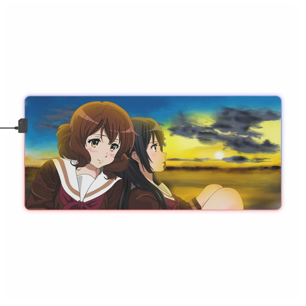 Sound! Euphonium Kumiko Oumae, Reina Kousaka RGB LED Mouse Pad (Desk Mat)