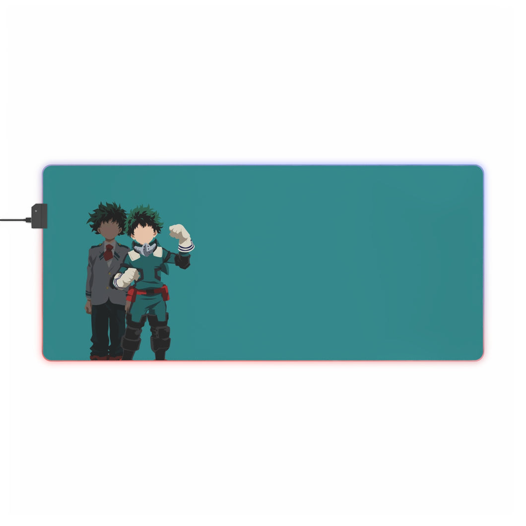 Tapis de souris LED RVB My Hero Academia Izuku Midoriya (tapis de bureau)