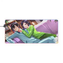 Charger l&#39;image dans la galerie, Tapis de souris LED RVB My Teen Romantic Comedy SNAFU Hachiman Hikigaya, Komachi Hikigaya (tapis de bureau)
