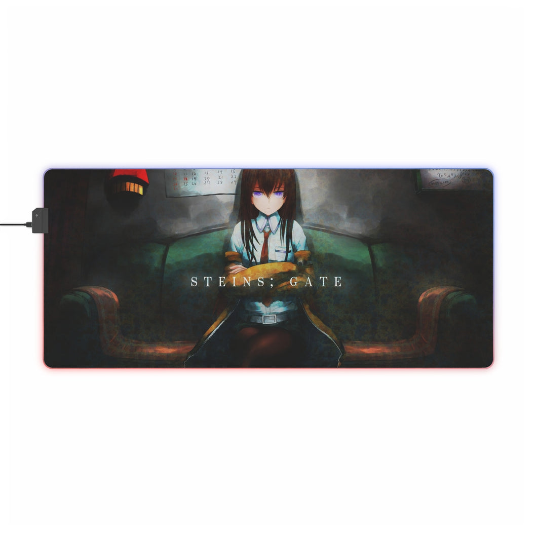 Makise Kurisu RGB LED Mouse Pad (Desk Mat)