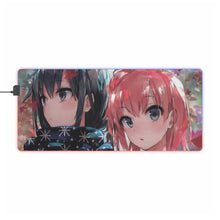 Charger l&#39;image dans la galerie, Tapis de souris LED RVB My Teen Romantic Comedy SNAFU Yukino Yukinoshita, Yui Yuigahama (tapis de bureau)
