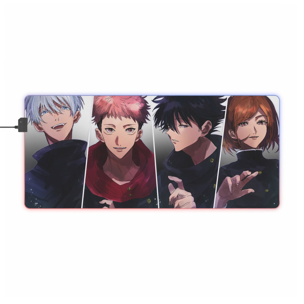 Tapis de souris LED RVB Jujutsu Kaisen (tapis de bureau)