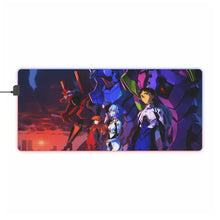 Charger l&#39;image dans la galerie, Tapis de souris LED RVB Neon Genesis Evangelion Shinji Ikari, Rei Ayanami (tapis de bureau)
