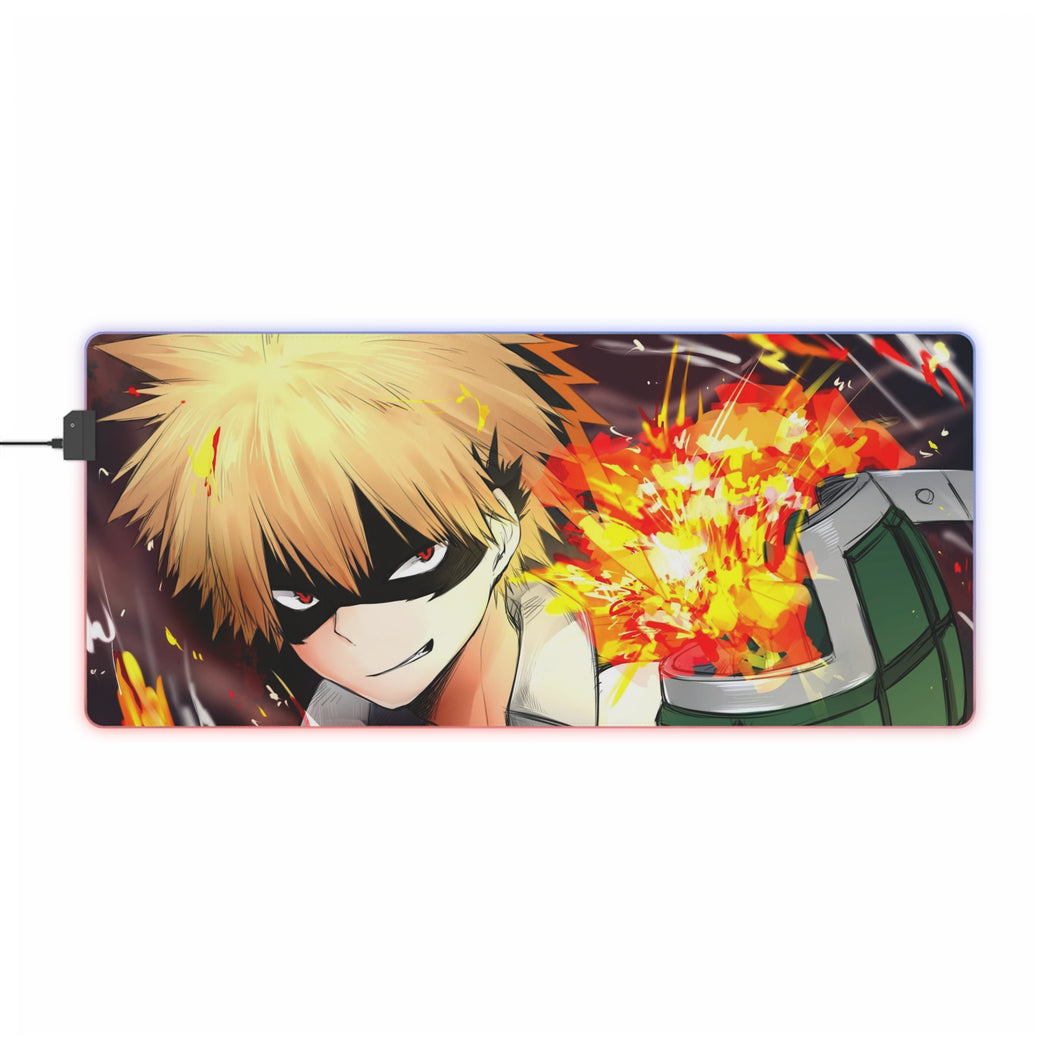 My Hero Academia Katsuki Bakugou RGB LED Mouse Pad (Desk Mat)