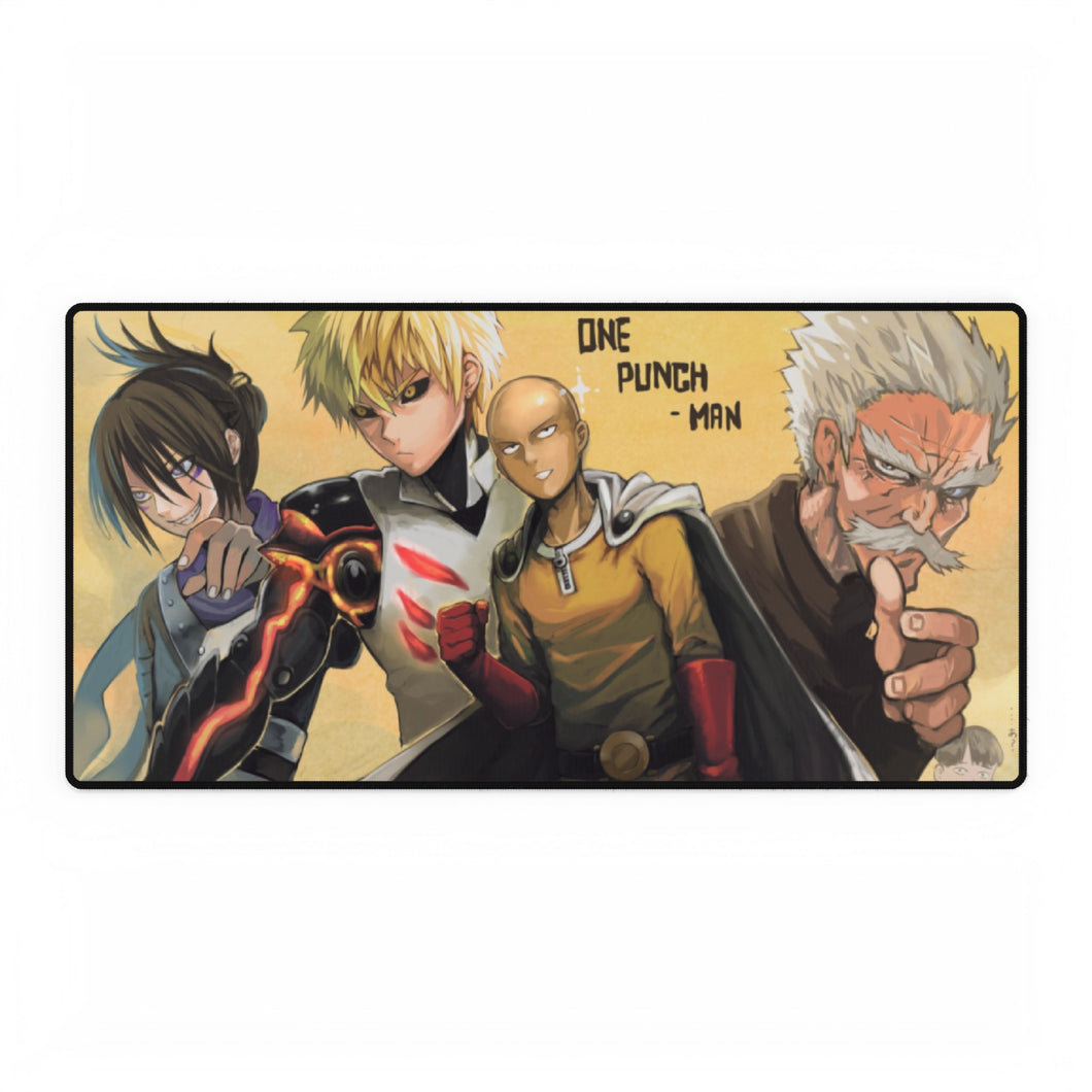 Sonic,Genos,Saitama and Bang Mouse Pad (Desk Mat)