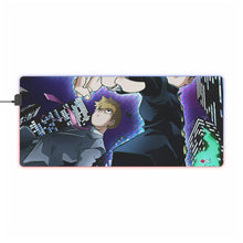 Charger l&#39;image dans la galerie, Mob Psycho 100 Arataka Reigen, Shigeo Kageyama, Ekubo RGB LED Tapis de souris (Tapis de bureau)
