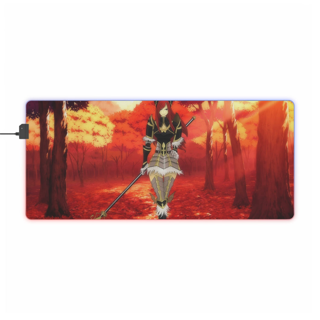 Tapis de souris LED RVB Erza Scarlet - Autumn (tapis de bureau)