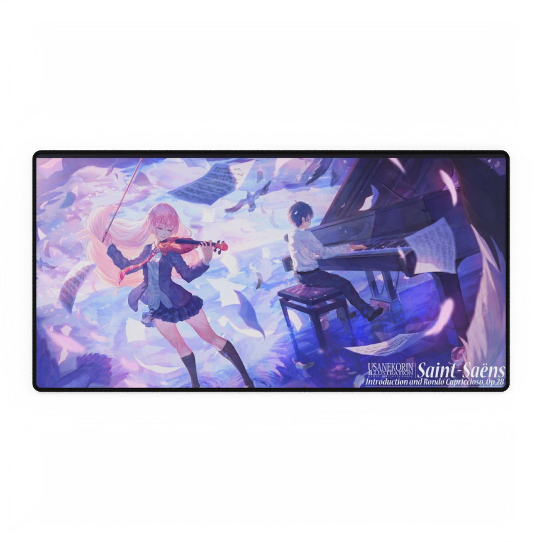 Kaori and Arima Mouse Pad (Desk Mat)