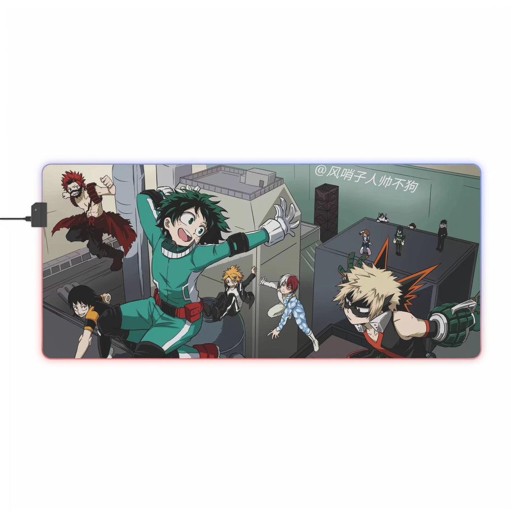 My Hero Academia Izuku Midoriya, Katsuki Bakugou RGB LED Mouse Pad (Desk Mat)