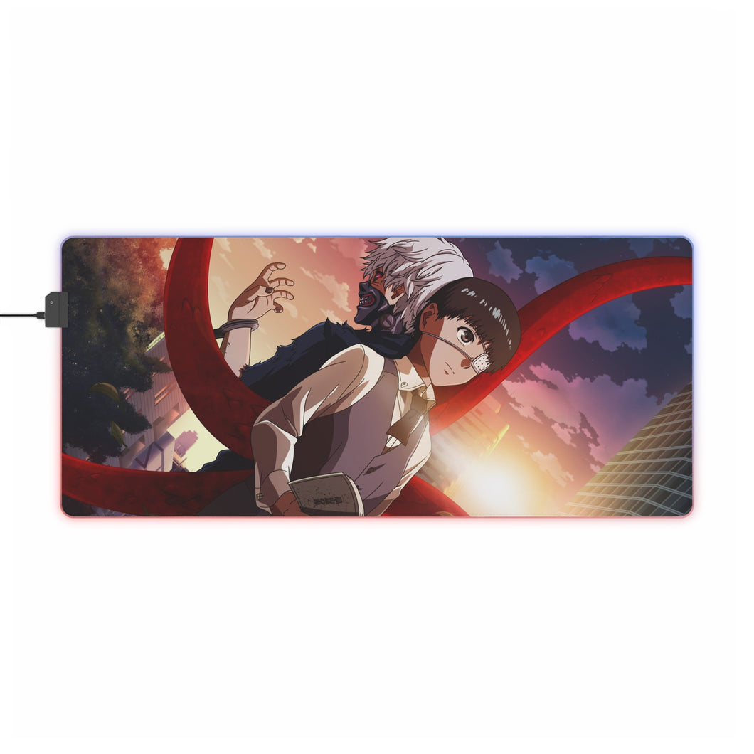 Tokyo Ghoul Ken Kaneki RGB LED Mouse Pad (Desk Mat)