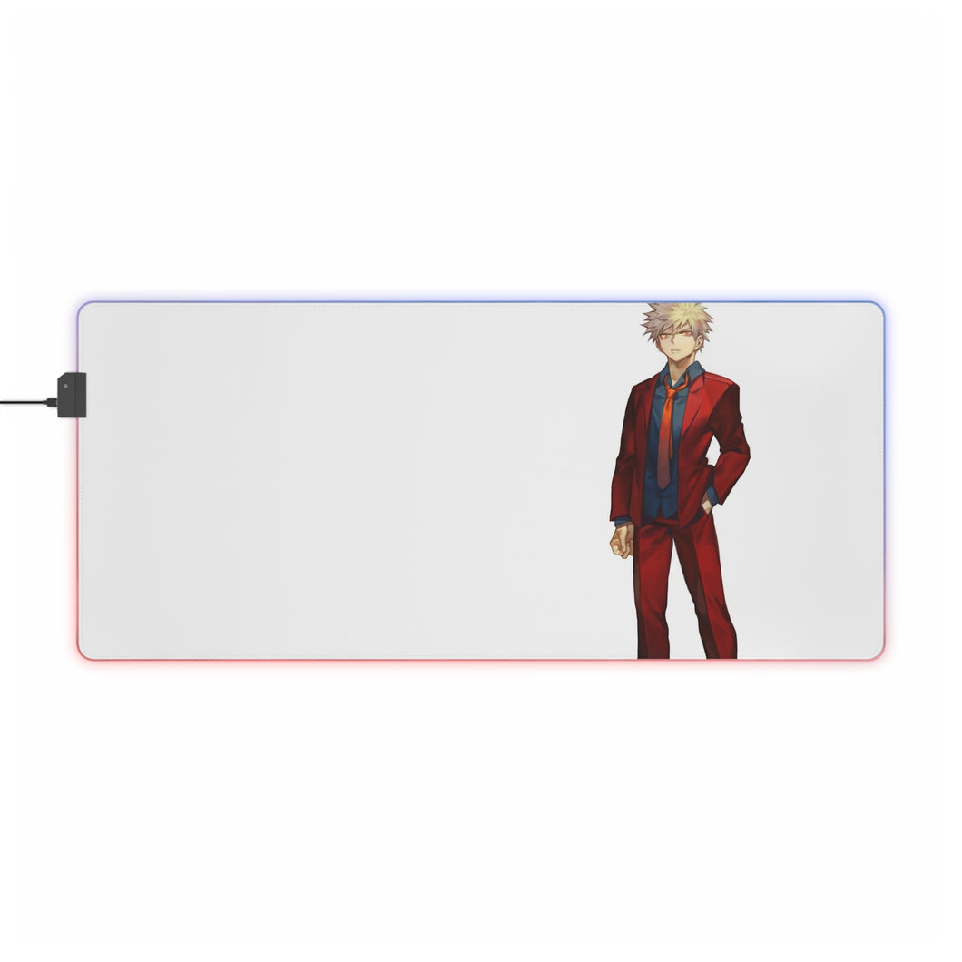 Alfombrilla de ratón (alfombrilla de escritorio) RGB LED My Hero Academia Katsuki Bakugou