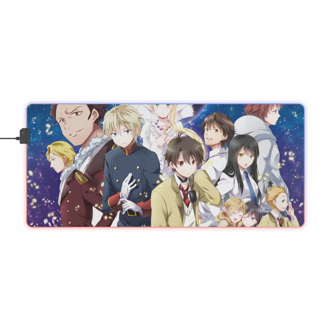 Tapis de souris LED RVB Aldnoah.Zero (tapis de bureau)