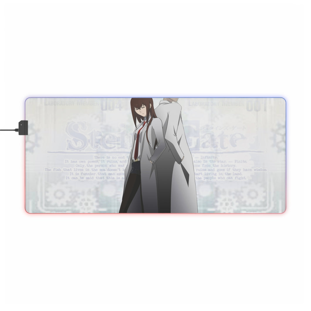 Anime Steins;Gate RGB LED Mouse Pad (Desk Mat)