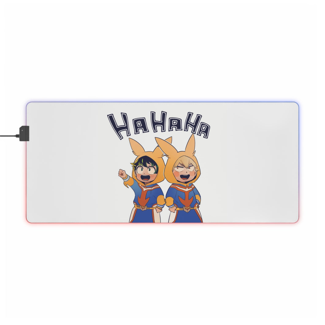 My Hero Academia Izuku Midoriya, Katsuki Bakugou RGB LED Mouse Pad (Desk Mat)