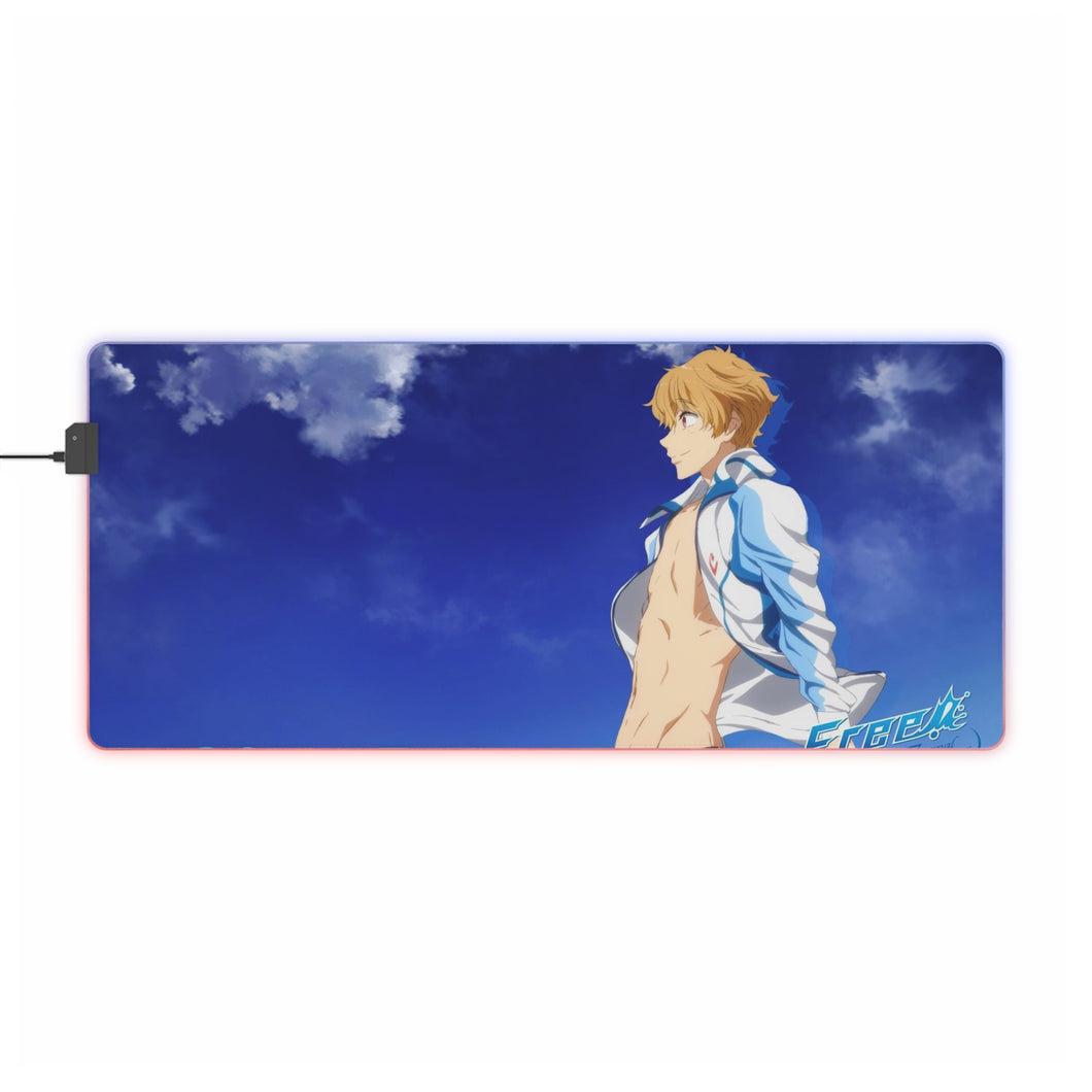 Gratuit ! Tapis de souris LED RVB Nagisa Hazuki (tapis de bureau)