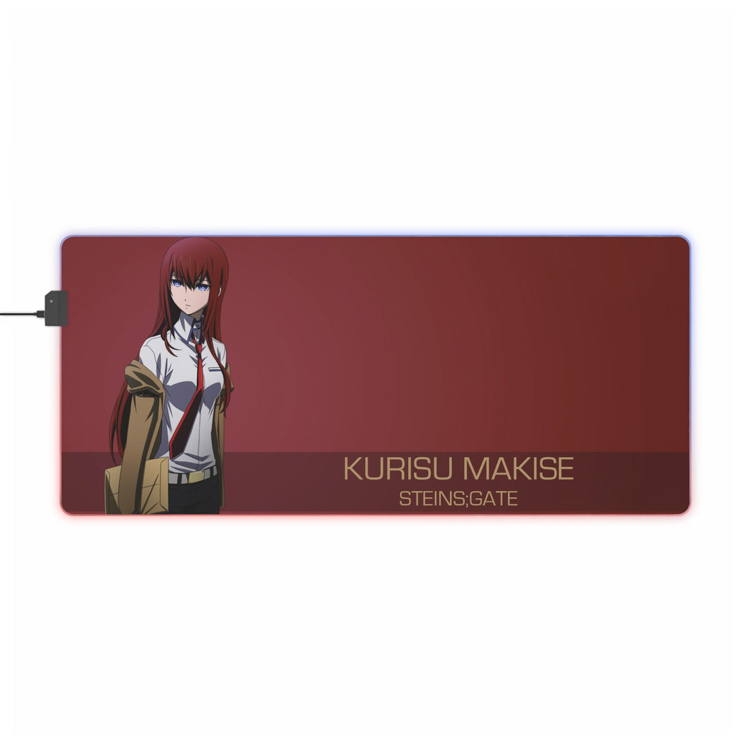 Makise Kurisu RGB LED Mouse Pad (Desk Mat)