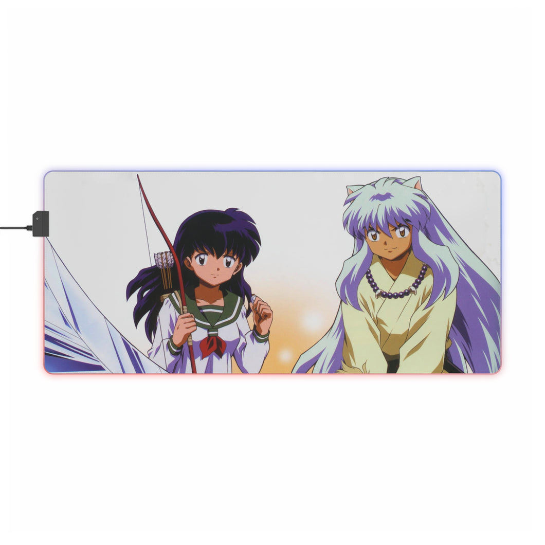 Alfombrilla de ratón LED RGB InuYasha (alfombrilla de escritorio)