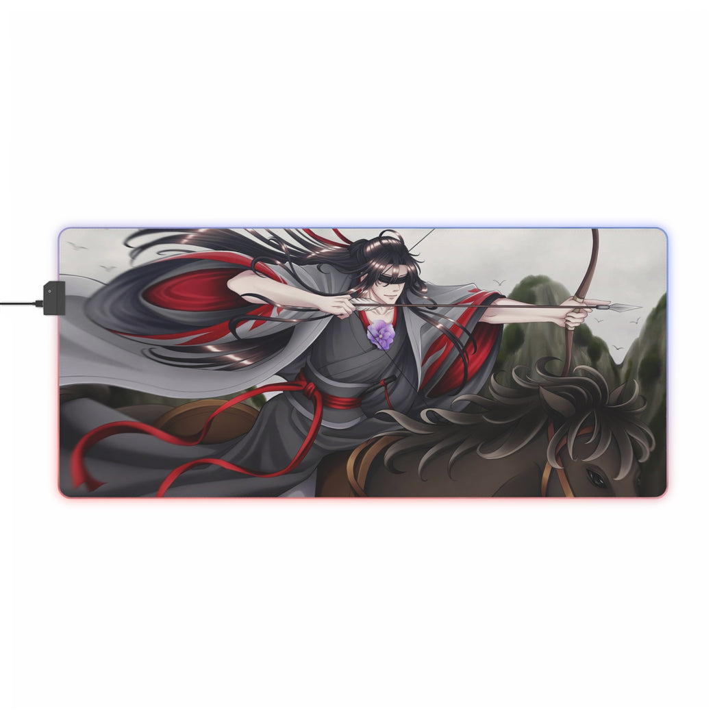 Tapis de souris LED RVB Wei Ying (tapis de bureau)