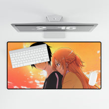 Load image into Gallery viewer, Kirito and Asuna Mouse Pad (Desk Mat)
