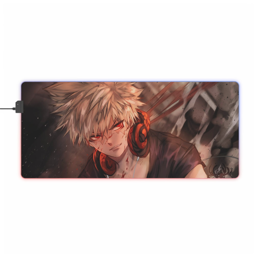 My Hero Academia Katsuki Bakugou RGB LED Mouse Pad (Desk Mat)