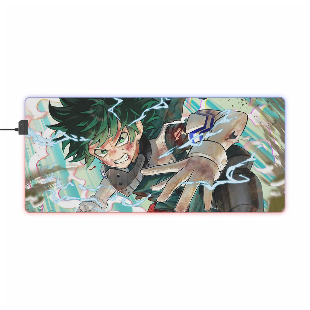 Tapis de souris LED RVB My Hero Academia (tapis de bureau)