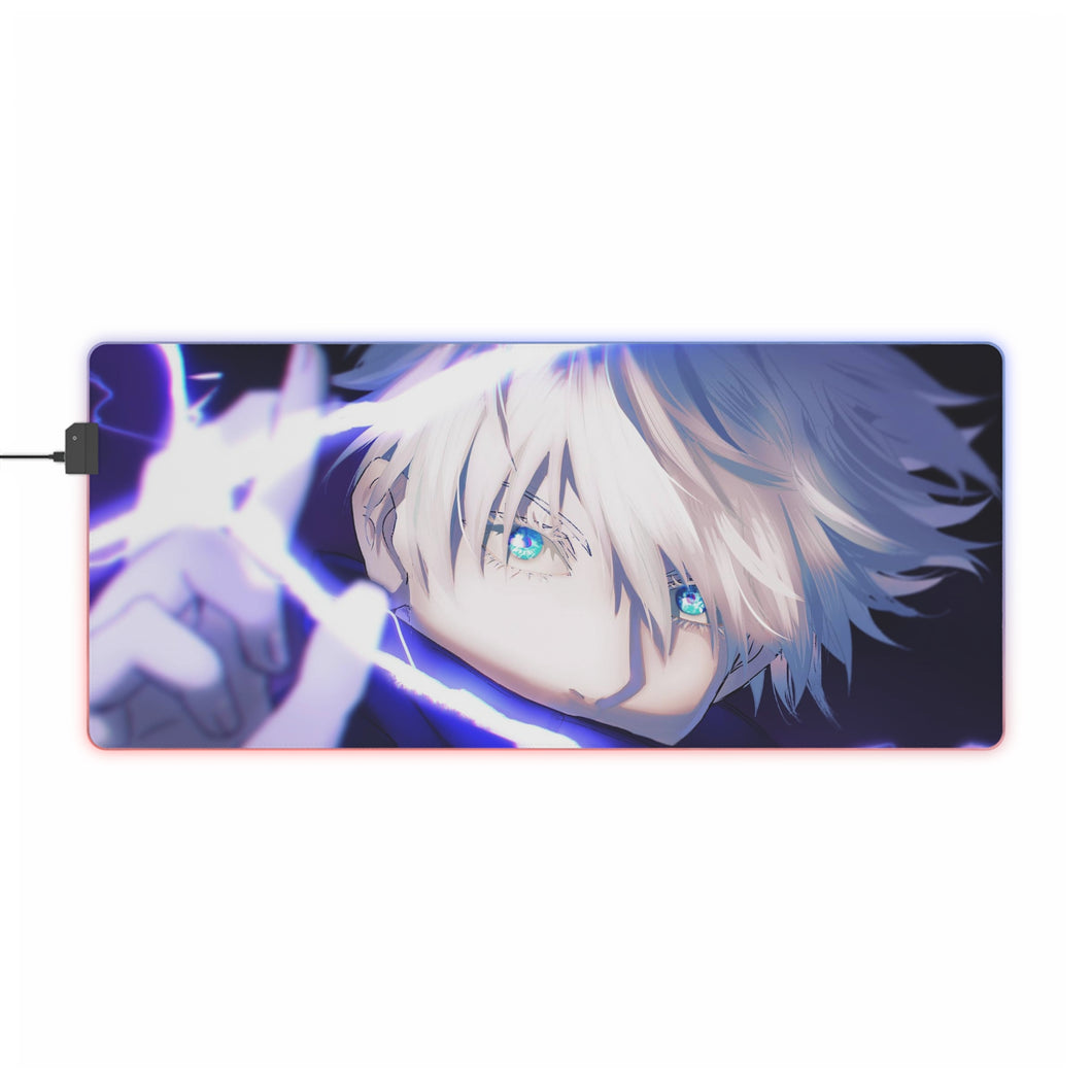 Tapis de souris LED RVB Satoru Gojo (tapis de bureau)