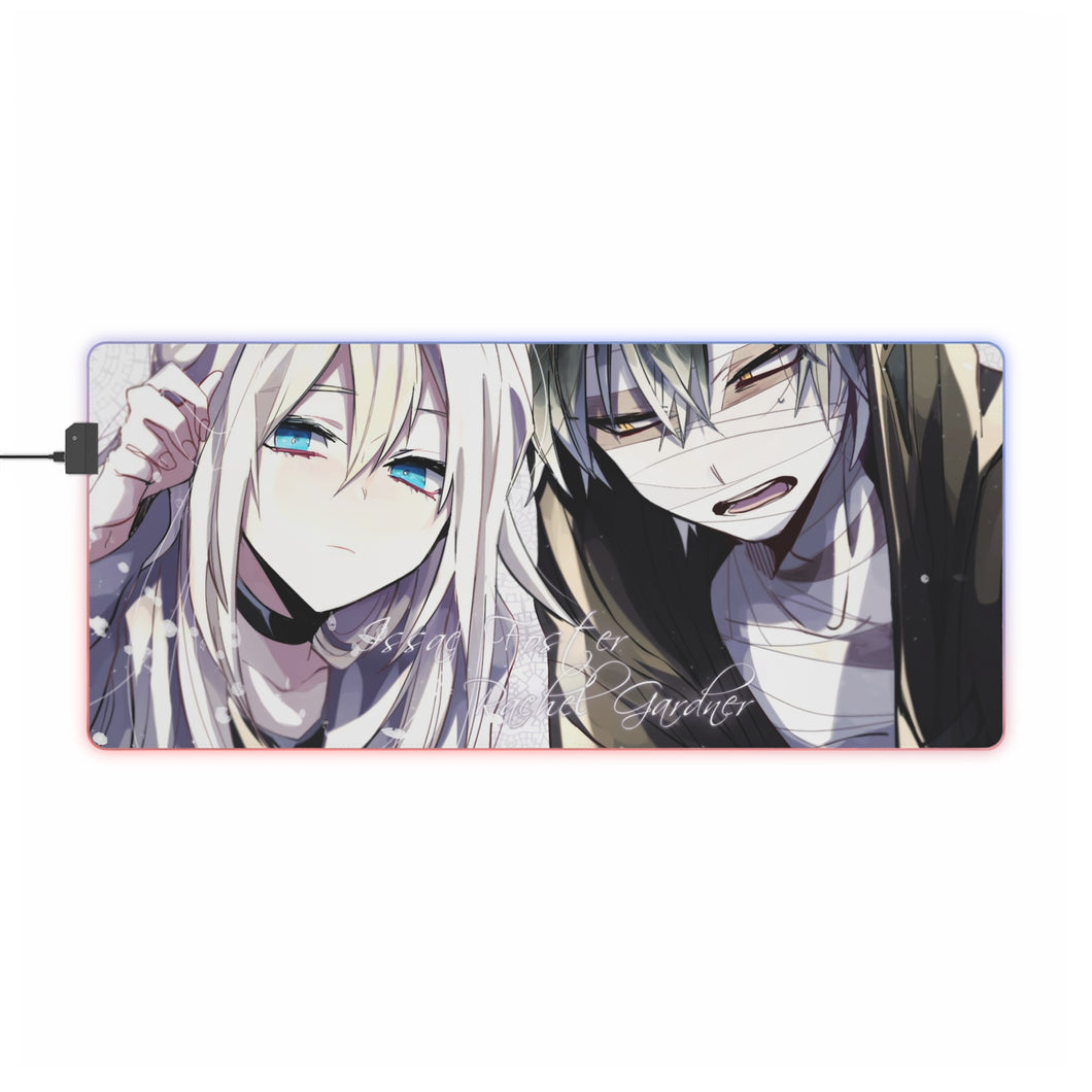 Tapis de souris LED RVB Angels Of Death Rachel Gardner (tapis de bureau)