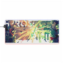 Cargar imagen en el visor de la galería, Alfombrilla de ratón RGB LED (alfombrilla de escritorio) de My Hero Academia Izuku Midoriya y Katsuki Bakugou
