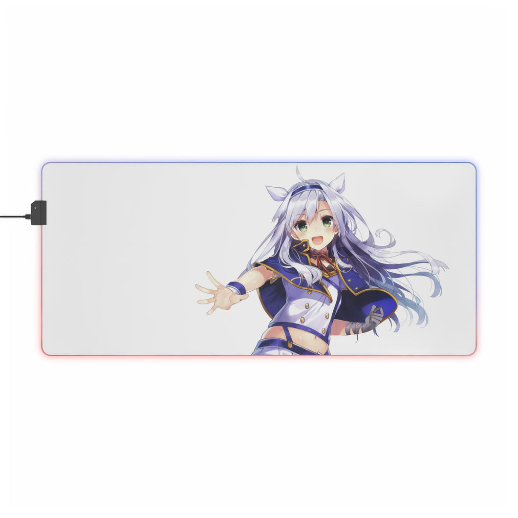 Rokudenashi Majutsu Koushi To Akashic Records Sixtine Fibel RGB LED Tapis de souris (Tapis de bureau)