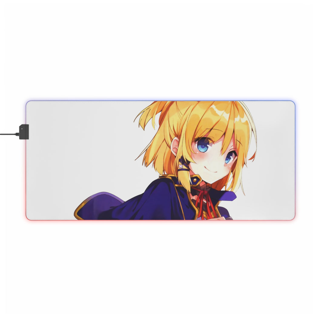 Rokudenashi Majutsu Koushi To Akashic Records Rumia Tingel RGB LED Tapis de souris (Tapis de bureau)