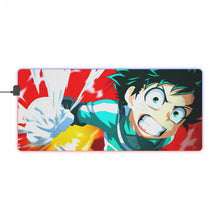 Charger l&#39;image dans la galerie, Tapis de souris LED RVB My Hero Academia Izuku Midoriya (tapis de bureau)
