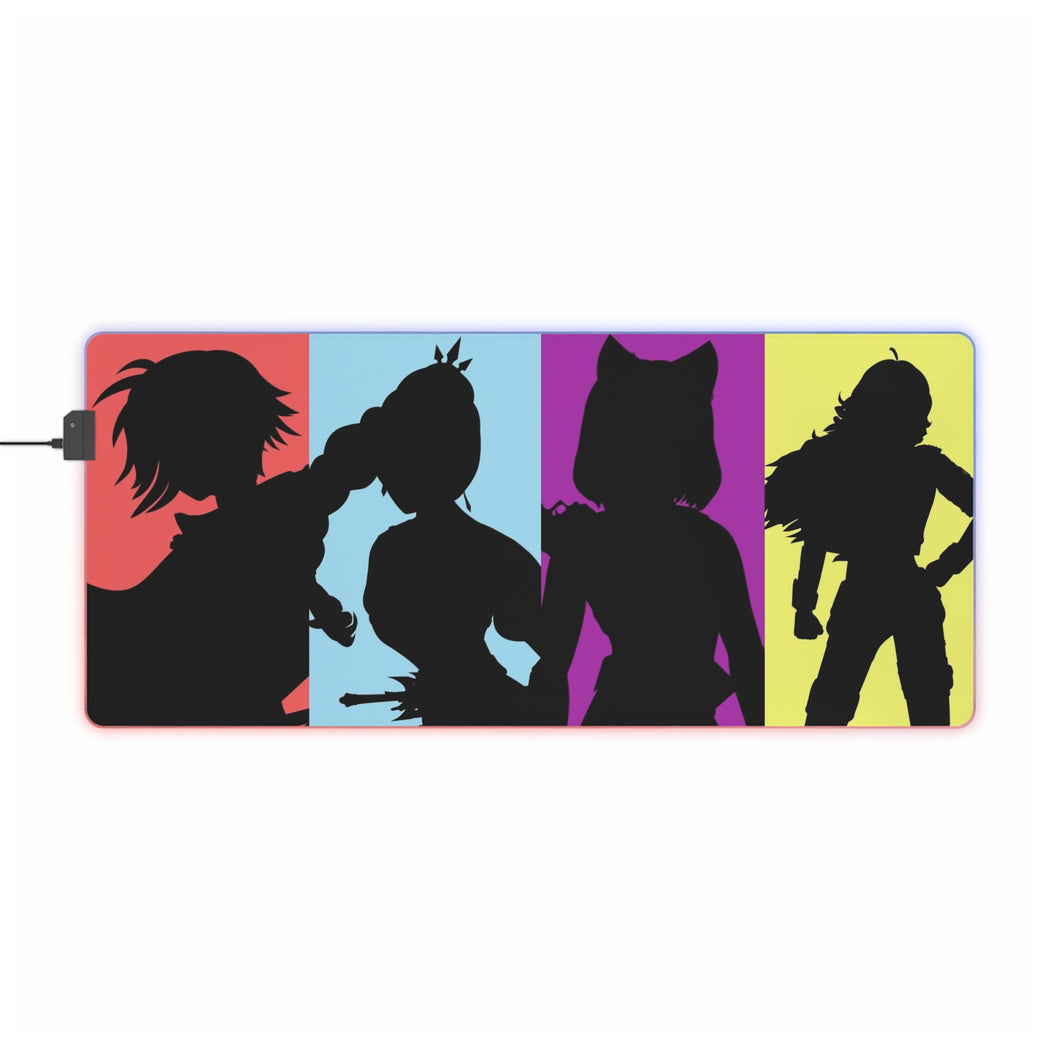 Tapis de souris LED RGB Anime RWBY (tapis de bureau)