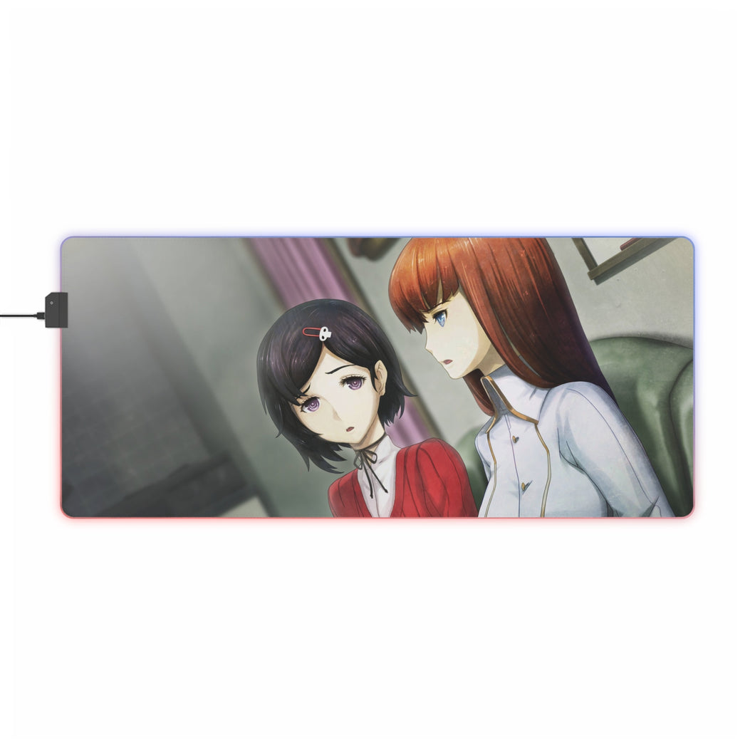 Tapis de souris LED RVB Anime Steins;Gate 0 (tapis de bureau)