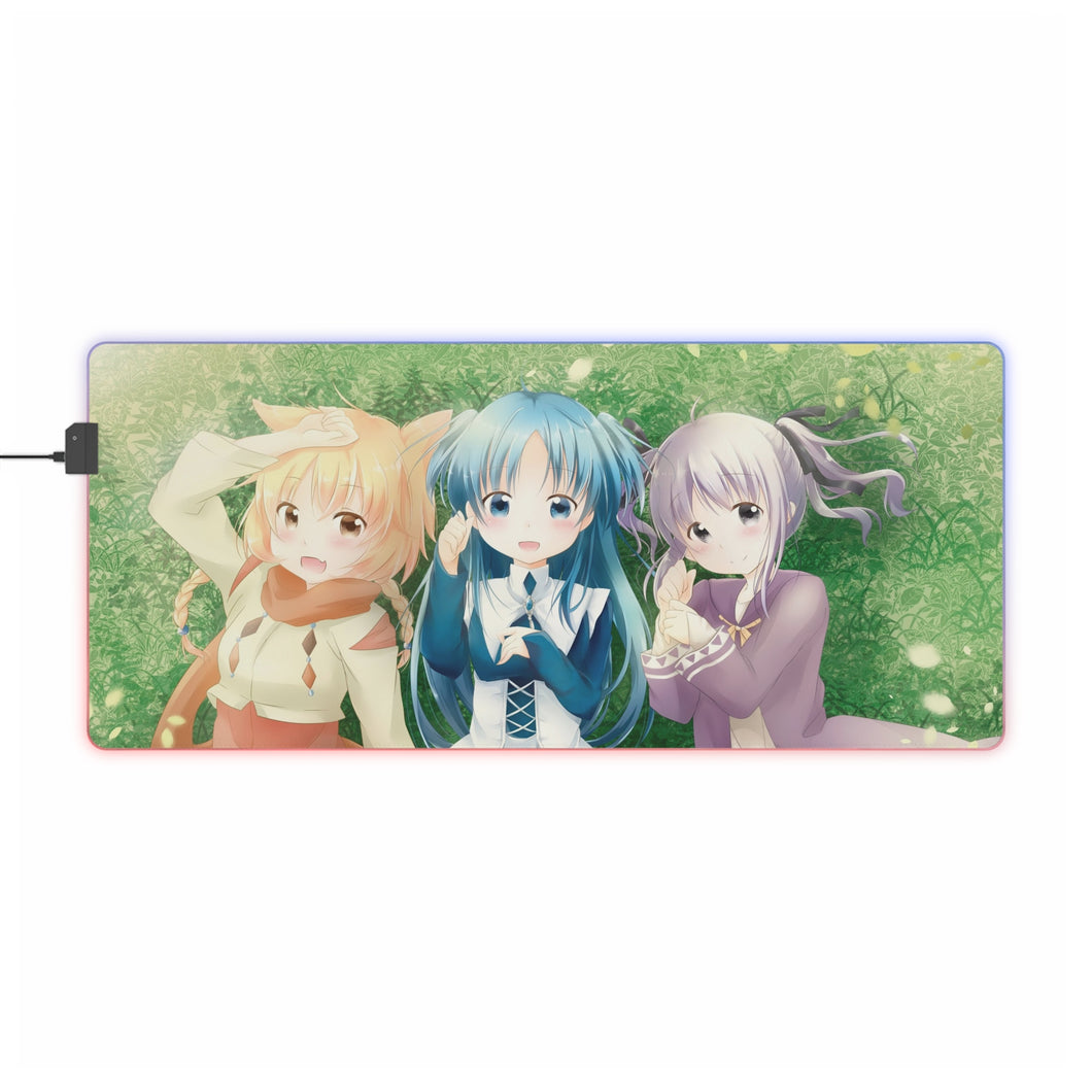 Tapis de souris LED RVB Sukasuka (tapis de bureau)