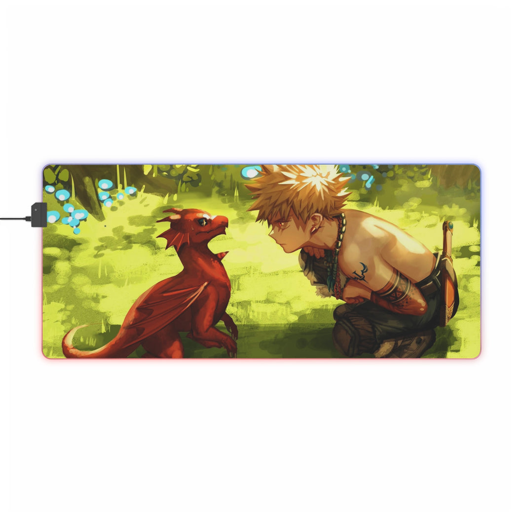 My Hero Academia Katsuki Bakugou RGB LED Mouse Pad (Desk Mat)