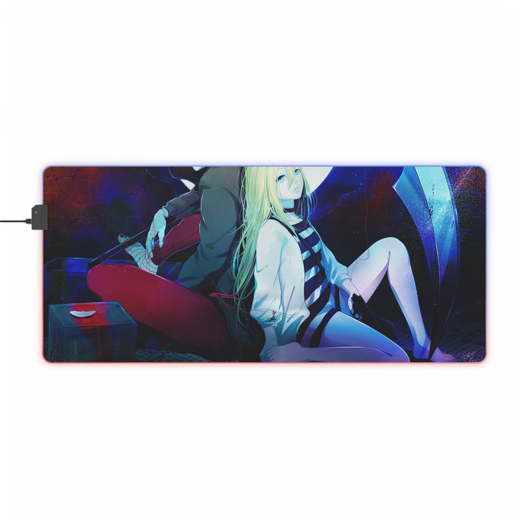 Tapis de souris LED RVB Angels Of Death Rachel Gardner (tapis de bureau)