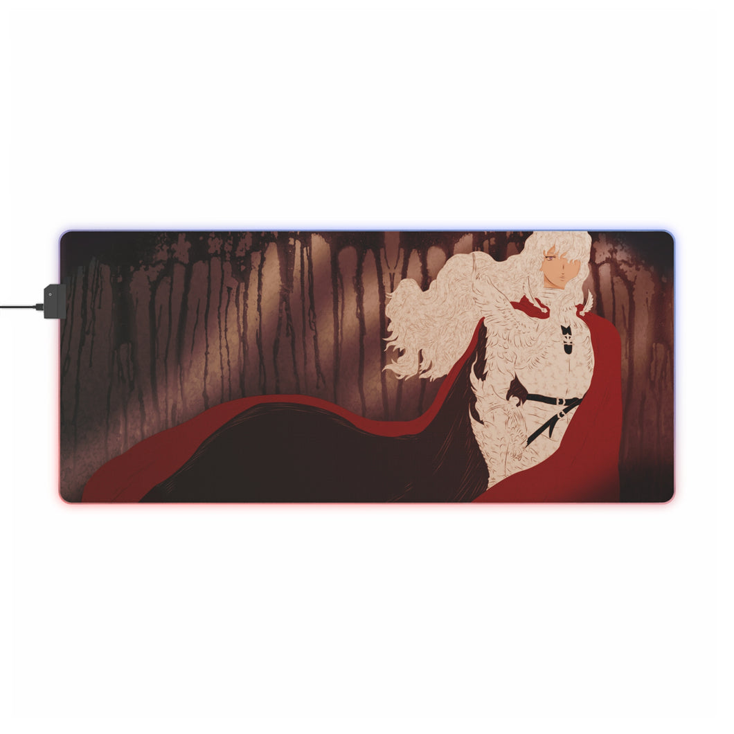 Tapis de souris LED RGB Anime Berserk (tapis de bureau)