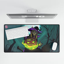 Cargar imagen en el visor de la galería, Witch on Halloween Mouse Pad (Desk Mat)
