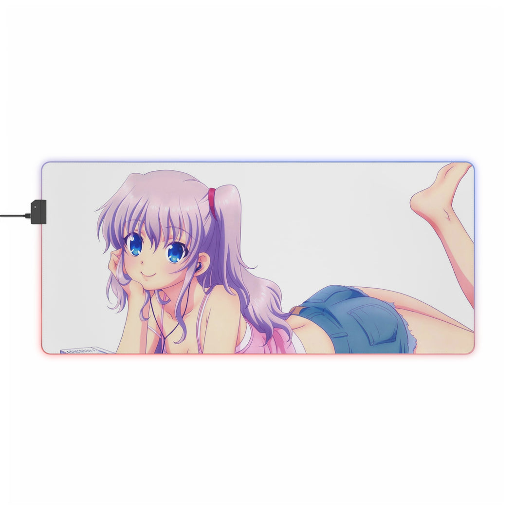 Tapis de souris LED RVB souriant Nao Tomori (tapis de bureau)